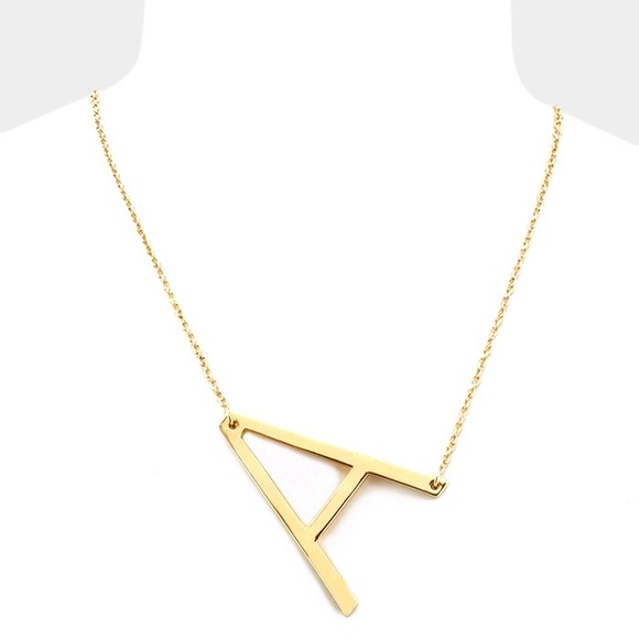 Gold Monogram Necklace